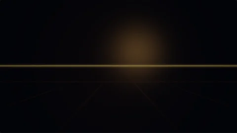 Neon Horizon synthwave visualizer running in PulseKani clean output mode